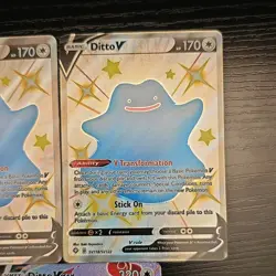Pokemon Shining Fates Ditto V & VMAX Lot 5 050, SV118, 051, SV119 - Image 4