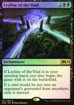 Leyline Of The Void FOIL MTG NM M20 Rare Enchantment Fast Tracked Shipping - Image 1