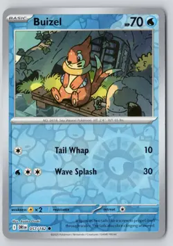 Buizel 057/182 Common Destined Rivals Reverse Holo Near Mint - Image 1