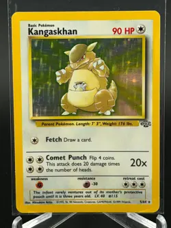 Kangaskhan 5/64 Holo Rare Jungle Pokemon Unlimited Holo NP Mint! - Image 2