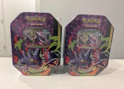LOT OF 2 Pokemon TCG Mega Moonlit Tins - Gengar ex - Image 1