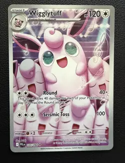 Nintendo Pokemon TCG Wigglytuff 105/094 Paldean Fates IR Holo 120 HP EN - Image 1