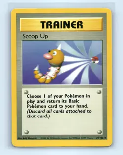 Pokemon tcg Base Set Scoop Up Lightly played - Image 1