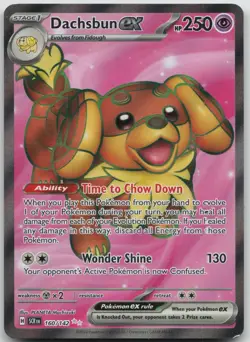 Dachsbun ex 160/142 Ultra Rare Stellar Crown Pokemon Near Mint - Image 1