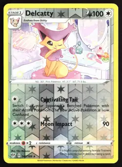 Pokemon TCG - Delcatty Reverse Holo SWSH03: Darkness Ablaze 142/189 NM - Image 1