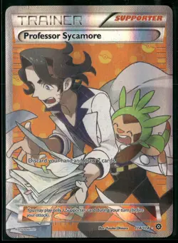 Professor Sycamore 114/114 Ultra Rare Steam Siege Pokemon Heavily Played - Image 1