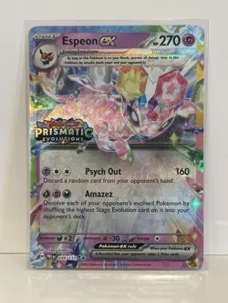 Espeon EX Prismatic Evolutions STAMPED Promo 034/131 Pokemon 2025 - Image 1