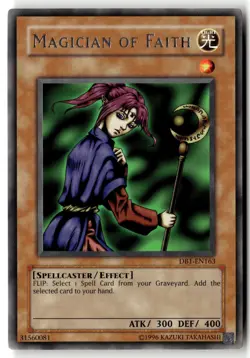 Magician of Faith DB1-EN163 Rare Dark Beginning 1 Yu-Gi-Oh Moderately Played - Image 1