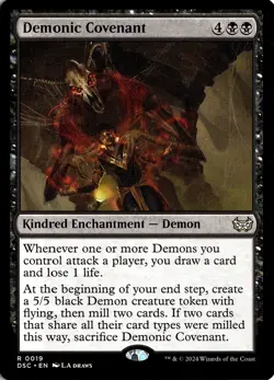 NM - Demonic Covenant R Commander: Duskmourn: House of Horror 19 - Image 1