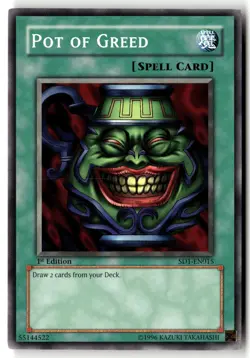 Pot of Greed SD1-EN015 Structure Deck: Dragon's Roar Yu-Gi-Oh LP - Image 1