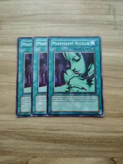 Yu-Gi-Oh! - Malevolent Nuzzler 3X - Full Playset - Image 1