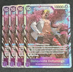 Playset One Piece TCG Donquixote Doflamingo OP14-069 SR Foil Eng x4 - Image 1