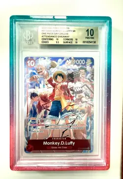 One Piece Day Dallas 2025 Monkey D. Luffy BGS 10 Gold Label - Image 1