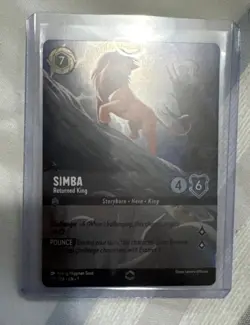 Disney Lorcana Simba - Returned King Enchanted Holo 215/204 English - Image 1