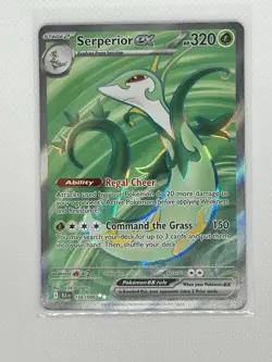 Serperior ex 156/086 SV: Black Bolt Holo Ultra Rare Full Art NM Pokemon TCG - Image 5