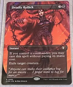 Deadly Rollick (Borderless) Commander Masters Regular - Image 1