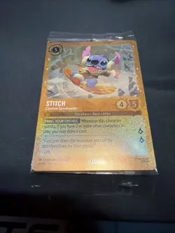 SEALED Stitch - Carefree Snowboarder 42 Disney Lorcana Promo Cards Holo - Image 1