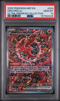 Pokemon TCG Oricorio EX 024 UPC Promo Card Psa 10 Gem Mint - Image 1