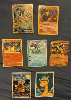 Pokemon Charizard & Suicune 6-Card Lot - Image 1