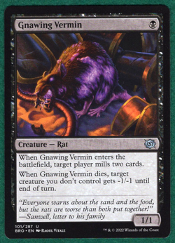 Gnawing Vermin - The Brothers' War (BRO) #101 - Magic: The Gathering MTG Card - Image 1