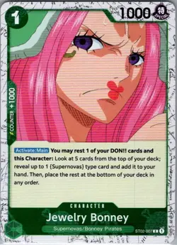 Jewelry Bonney - (Pirate Foil) ST02-007 English PRB02 - One Piece Card - NM - Image 1