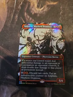 Solphim, Mayhem Dominus (Showcase) (Step-and-Compleat Foil) -Foil Near Mint MTG - Image 1