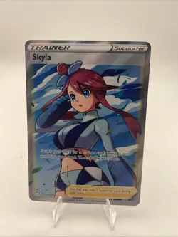 Skyla 072/072 Crossed Ultra Rare Full Art Holo Card Pokemon TCG EN Supporter - Image 1