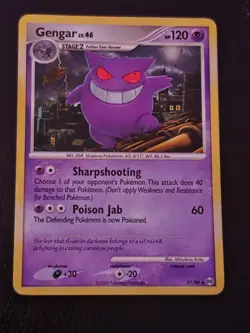Gengar Pokemon TCG Arceus Non-Holo Rare Card #17/99 LP - Image 1