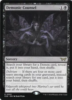 Demonic Counsel R Duskmourn: House of Horror 92 NM - Image 1