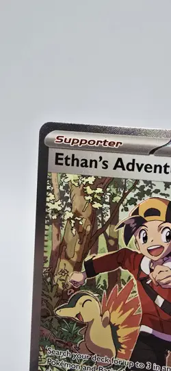 Pokemon TCG Destined Rivals Ethan's Adventure Full Art Trainer Card 236/182 A19 - Image 2