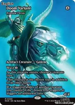 Doom Variant - Roaming Throne (Borderless) EN [MAR - 99] - NM TCG MTG - Image 1