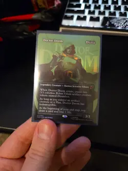 Doctor Doom (Borderless) (365) Marvel Super Heroes Foil Mtg Magic The Gathering - Image 1