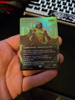 Doctor Doom (Borderless) (365) Marvel Super Heroes Foil Mtg Magic The Gathering - Image 2