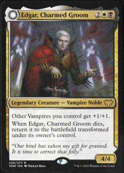 Edgar, Charmed Groom 236/277 R LP Innistrad: Crimson Vow MTG TCG - Image 1