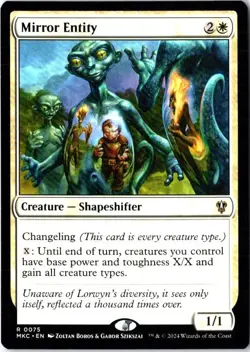 Mirror Entity 75 Rare Commander: Murders at Karlov Manor Magic: The Gathering NM - Image 1