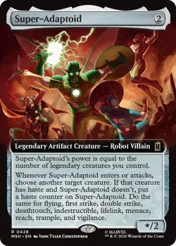 x1 Super-Adaptoid - Extended Art R MTG Marvel Super Heroes M/NM, English - Image 1