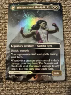 Jennifer Walters Borderless Foil Marvel Super Heroes Mtg Nm 0328 - Image 2