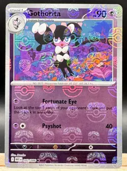 Gothorita 042/086 Master Ball White Flare Pokemon TCG NM - Image 1
