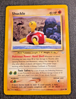 Shuckle 51/64 Pokemon Neo Revelation DMG Yuka Morii Nm - Image 1