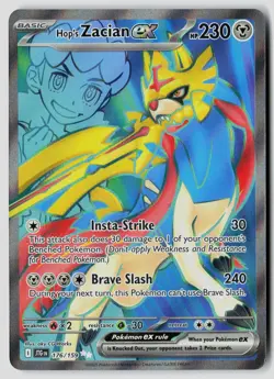 Hop's Zacian ex 176/159 Ultra Rare Journey Together Pokemon Near Mint - Image 1
