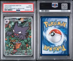 PSA 10 Haunter 027 MEP Black Star Promo Mega Gengar EX Mega Battle Deck POKEMON - Image 3