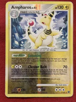 Ampharos 1/132 - Secret Wonders Reverse Holo Rare Pokemon TCG LP - Image 1