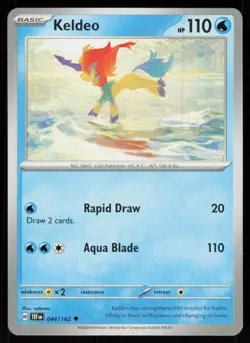 Keldeo 044/162 Uncommon Temporal Forces Pokemon Near Mint - Image 1