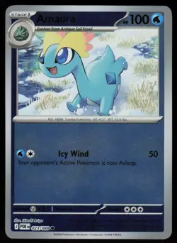 Amaura 023/088 Common Perfect Order Pokemon Reverse Holo Near Mint - Image 1