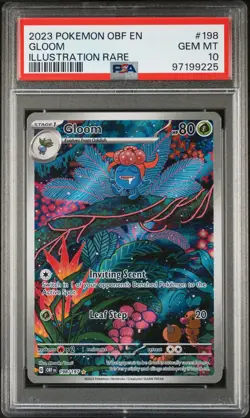 Gloom 198/197 Illustration Rare Obf En-obsidian Flames Pokemon PSA 10 - Image 1