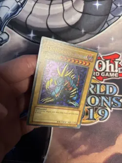Tri-Horned Dragon LOB-000 Unlimited SECRET RARE Yu-Gi-Oh VLP (WNU) - Image 3