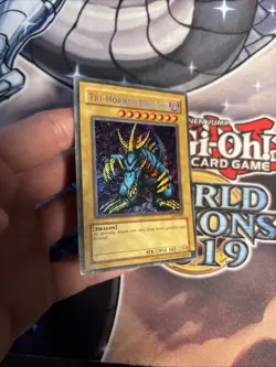 Tri-Horned Dragon LOB-000 Unlimited SECRET RARE Yu-Gi-Oh VLP (WNU) - Image 5