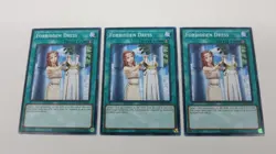 3x FORBIDDEN DRESS EGO1-EN030 UNLIMITED EDITION COMMON YUGIOH NM / UNPLAYED - Image 1