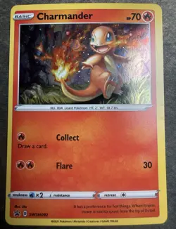 Pokemon TCG Charmander SWSH092 Sword & Shield Promo Holo Promo Eng 2021 - Image 1