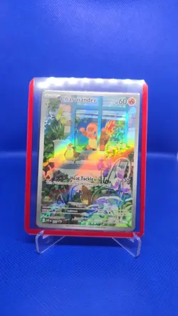 Pokemon TCG Charmander SVP044 Illustration Rare Black Star Promo Holo - Image 1
